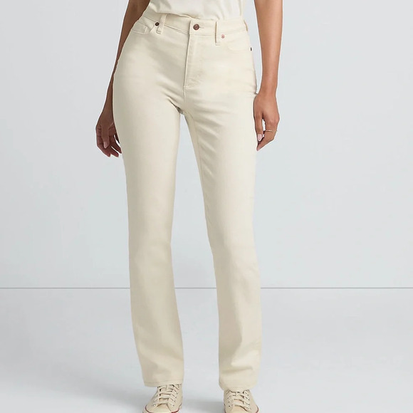 🖤New Women's Recycled Denim Mid Rise Straight Leg Jeans🖤 - Picture 2 of 9